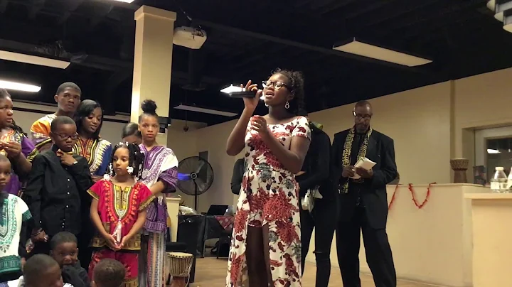 Ruthies 80th Birthday MyAziah Singing