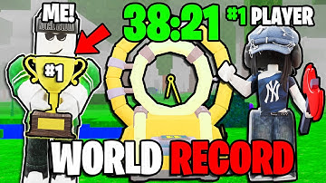 I Broke The WORLD RECORD For FASTEST TIME In 99 Nights In The Forest!