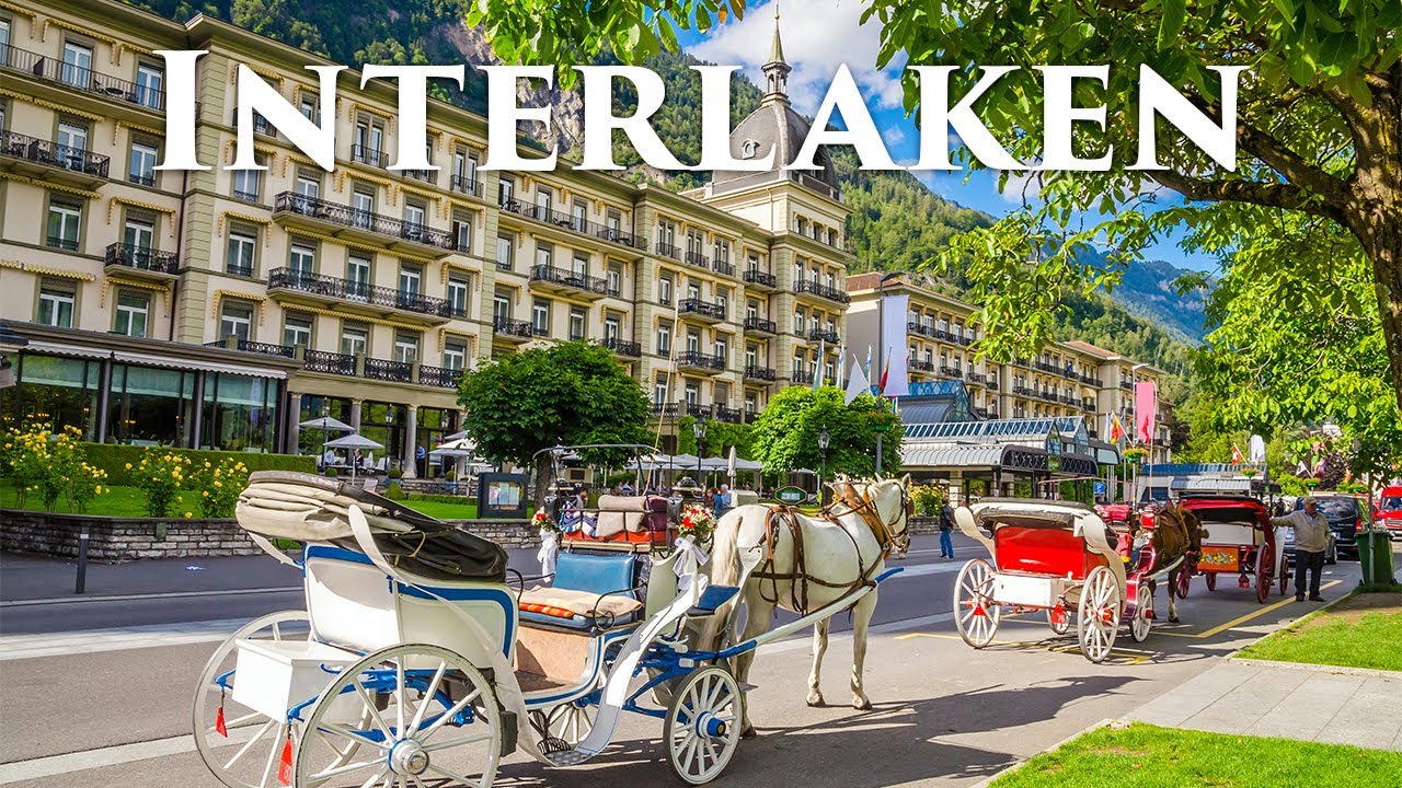 Interlaken, Switzerland 4K - One Of The Most Beautiful Swiss Tourist Destinations - Travel Vlog