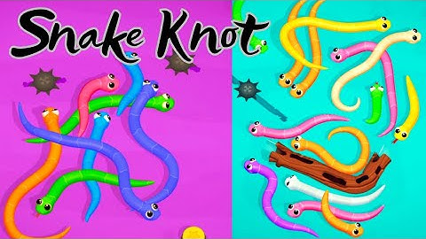 Untangle the wiggly cute Snakes! #snakeknot #puzzle
