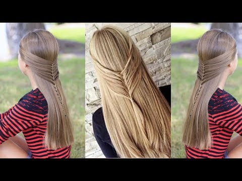 Mermaid Half Braid Tutorial | Cute Hairstyles | HairStyles Official