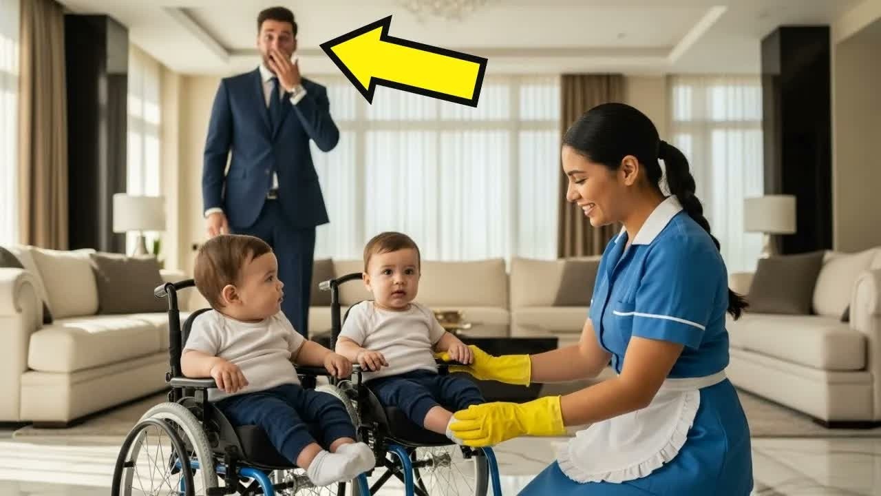 MILLONARIO DESCUBRIÓ LO QUE LA EMPLEADA HACÍA CON SUS GEMELOS EN SILLA DE RUEDAS Y TODO CAMBIÓ