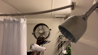 2H RELAXING LAYERED WHITE NOISE SOUNDS | Shower + Fan + Hair Dryer Noise (Dark Screen in 4 minutes)