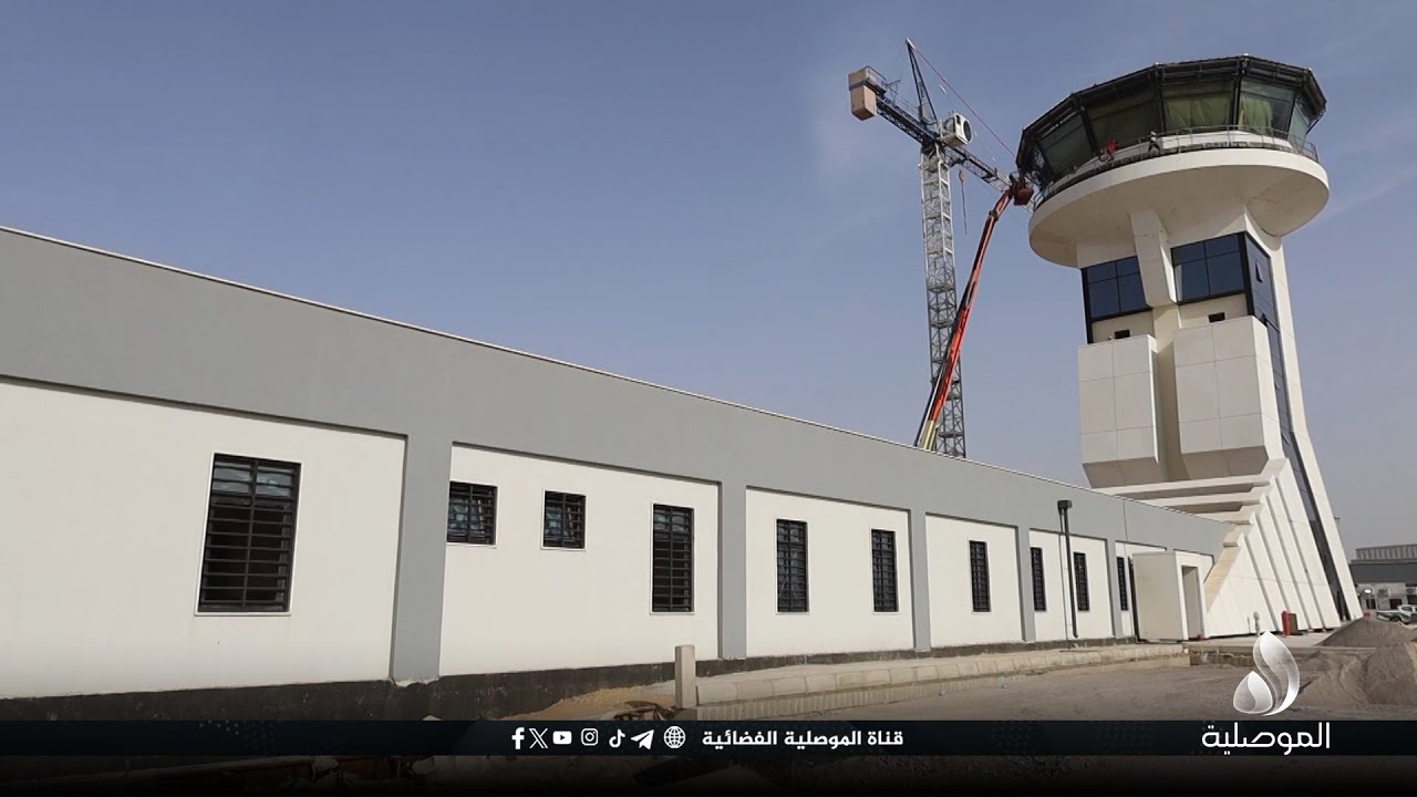 محافظ نينوى يطلع على سير العمل في مشروع مطار الموصل الدولي ويؤكد أن الافتتاح في 10 حزيران المقبل
