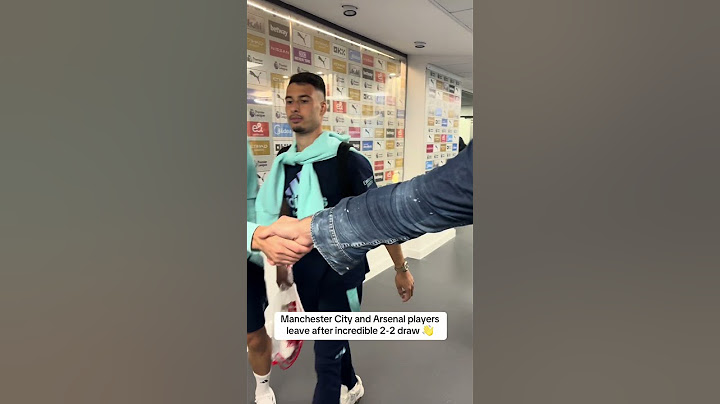 Manchester City and Arsenal players leave after INCREDIBLE 2-2 draw👋