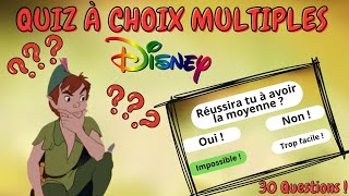 QUIZ DISNEY | QCM 1