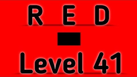 Red Level 41 Full Walkthrough Gameplay Android Barte Bonte IOS RED Puzzle Game