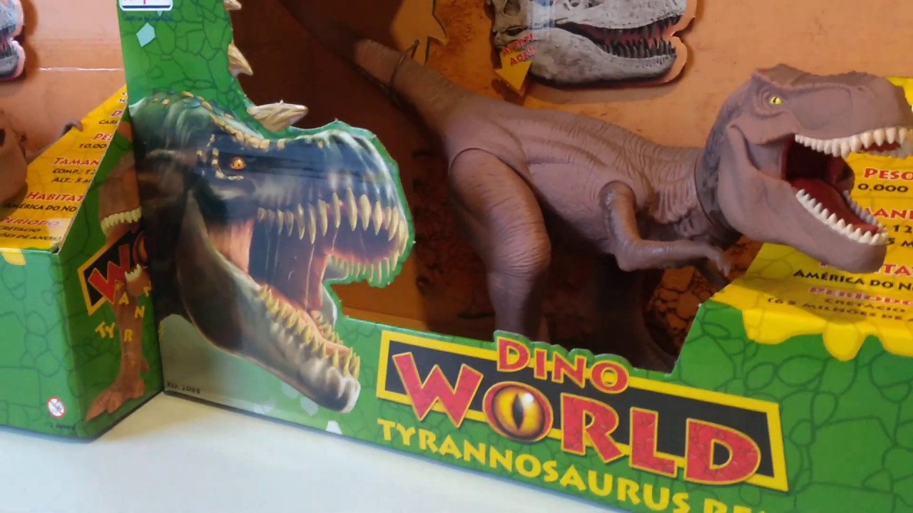 DINOSSAURO TIRANOSSAURO REX DINO WORLD C/ SOM COTIPLAS 2088