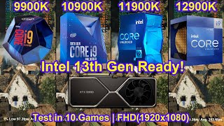 Intel i9-10900K vs i9-11900K Test in 8 Games 1080p, 1440p, 2160p 