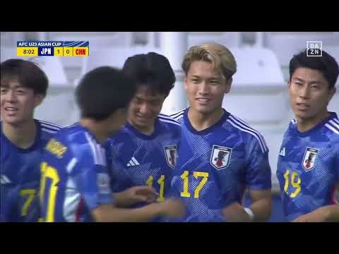 【速報】パリオリンピックへ日本が先制！山田楓喜のクロスに松木玖生が合わせた！｜AFC U23アジアカップカタール2024グループB