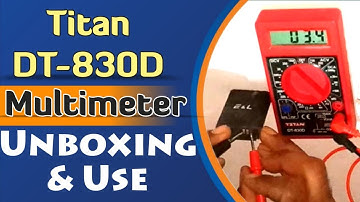 Titan DT-830D Digital Multimeter Unboxing and How to use Multimeter in Urdu/Hindi