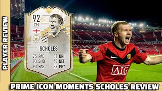 (92) PRIME ICON MOMENTS PAUL SCHOLES REVIEW! IS HE WORTH IT? #FIFA21
