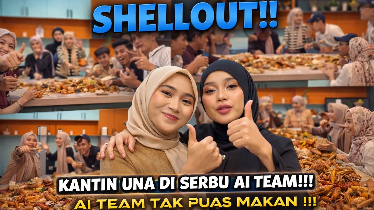 SHELL OUT PEDAS BERAPI | AI TEAM MAKAN SAMPAI LICIN ?!! 