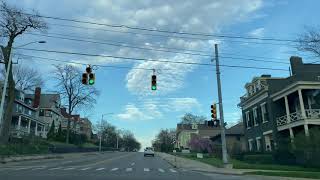 POV Drive Through Downtown Grand Rapids Michigan in 4K