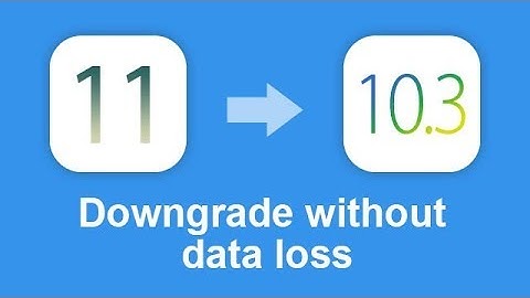 Downgrade iOS 11 Final to iOS 10.3.3 without iTunes. No Data Loss