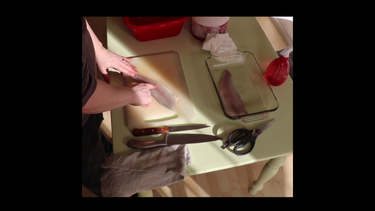 Fish prep basics 3 - cleaning up the fillets