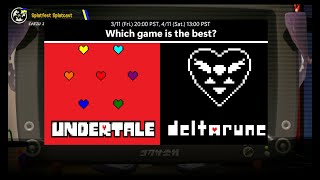 UNDERTALE vs. DELTARUNE Custom Splatfest Announement!
Join the Discord Server to take part in the fest (or just hang out):
https://discord.gg/UuMwHyKqGd
Previous Custom Splatfest - Sanana vs. Papple:
https://youtu.be/SzIcpZIMUak?si=LCvFE8iOet0yorMl
Music: SPLATTER SHOT
https://www.youtube.com/watch?v=ulZkNP72JIo&pp=ygUNc3BsYXR0ZXIgc2hvdA%3D%3D
#gaming #nintendo #splatoon #splatoon3 #nintendoswitch #switch #game #undertale #deltarune #splatfest #fest #discord #event UNDERTALE vs. DELTARUNE Custom Splatfest Announement!