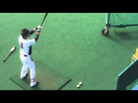 2014 10-26 中日ドラゴンズ秋季練習トスバッティング 大島