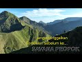 Savana propok solo hiking view drone part 1 sembalun