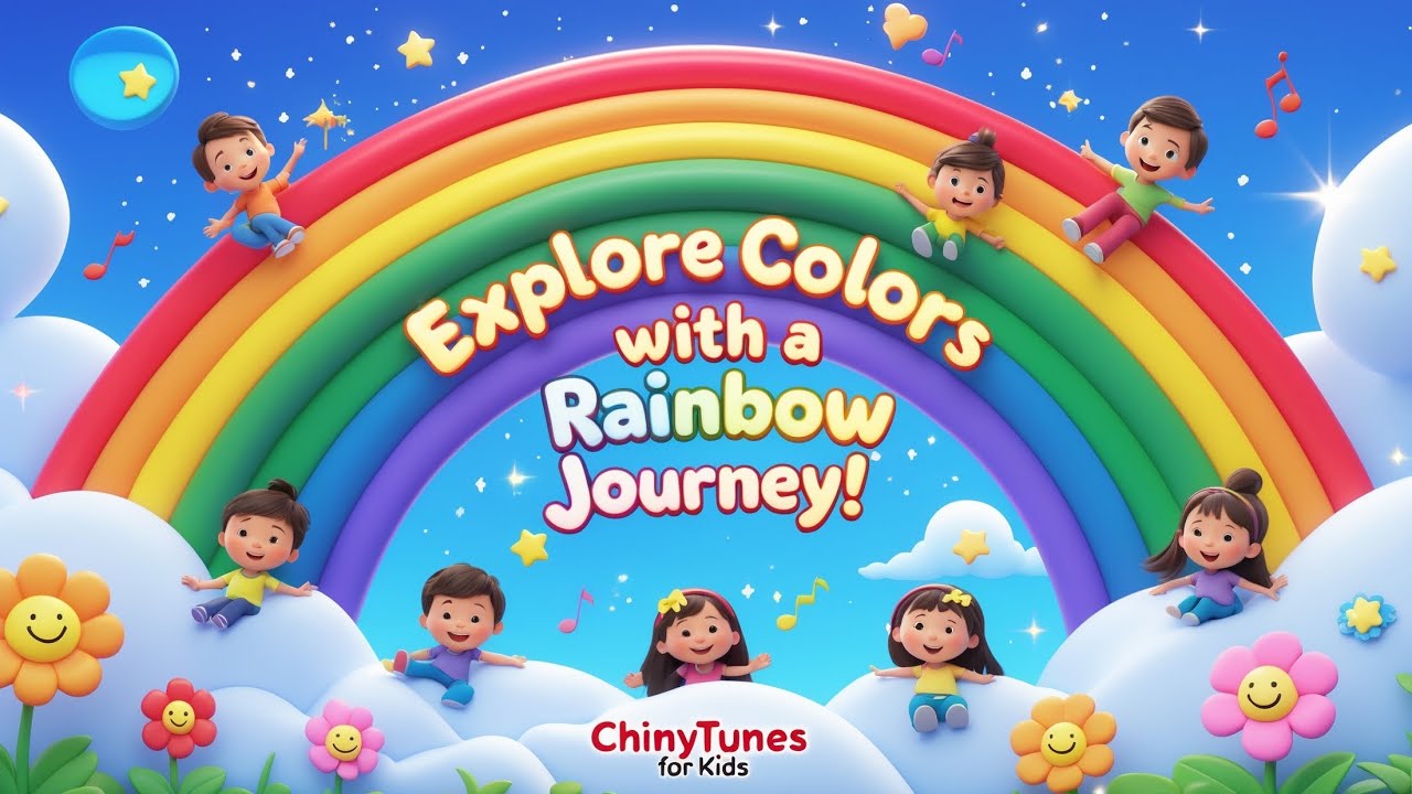 Explore Colors with a Rainbow Journey 🌈 | Fun Learning Song by ChinyTunes for Kids