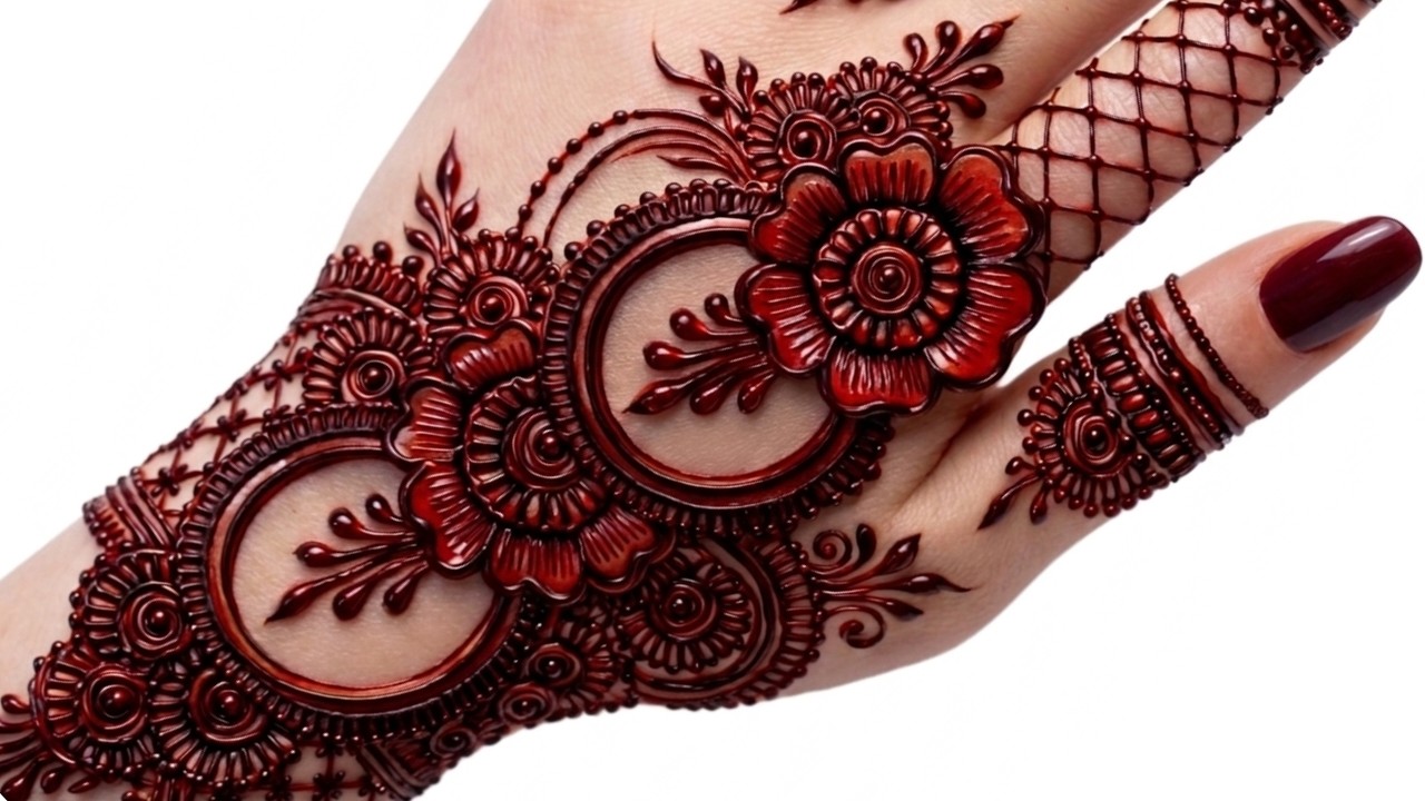 Beautiful Arabic & Modern Henna Design for Eid & Weddings | Elegant Bridal Mehndi Design 2026