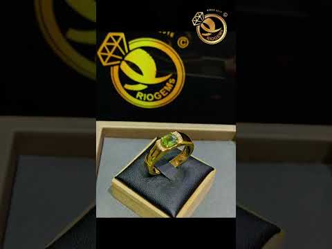Nhẫn Vàng 610 đính đá quý Sapphire 5x7mm