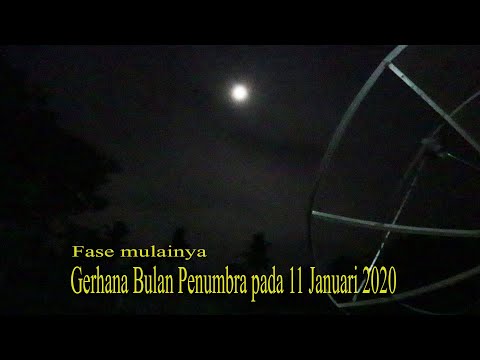 Fase mulai Gerhana Bulan Penumbra  11 Januari 2020