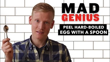 How to Peel Hard-Boiled Eggs with a Spoon | Mad Genius Tips | Food and Wine