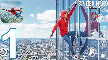 Spider Hero Gangster Fighting - Gameplay Walkthrough Part 1 - Tutorial (iOS, Android)