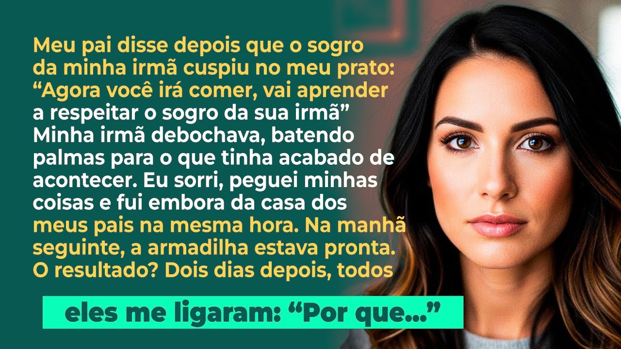 Meu pai disse depois do sogro da minha irmã cuspir no meu prato; 'Coma! Você precisa respeitá-lo'