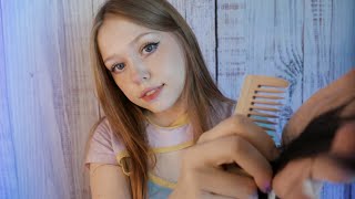 АСМР ТРОГАЮ И РАСЧЕСЫВАЮ ТВОИ ВОЛОСЫ ♡( ◡‿◡ ) ASMR HAIR BRUSHING