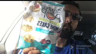 Skinny Pop Popcorn Mini Cakes Taste Test/Review ASMR Mukbang | Weightloss/Cutting Diet Snacks