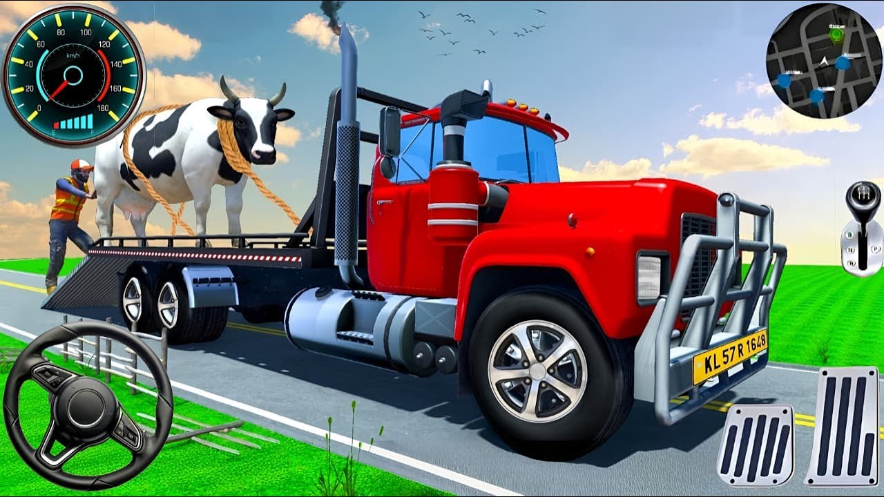 Animal Cargo Truck Driving Game 3D - Animal Transport Cargo Truck 2024 - Andriod Gameplay