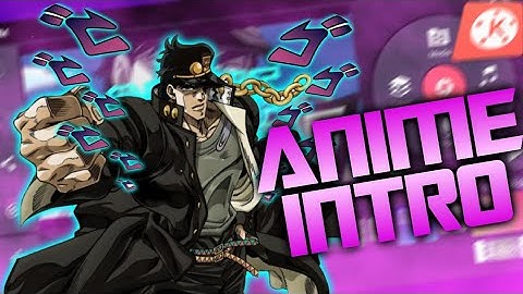 Make Anime intro like a pro in Kinemaster|| JoJo Bizzare Adventure || Tinkuboi