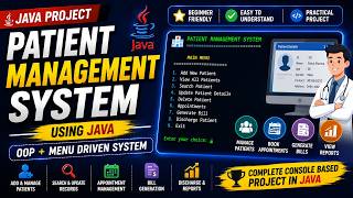 🏥 Patient Management System Using Java | Complete Core Java Project Tutorial || Full Java Project