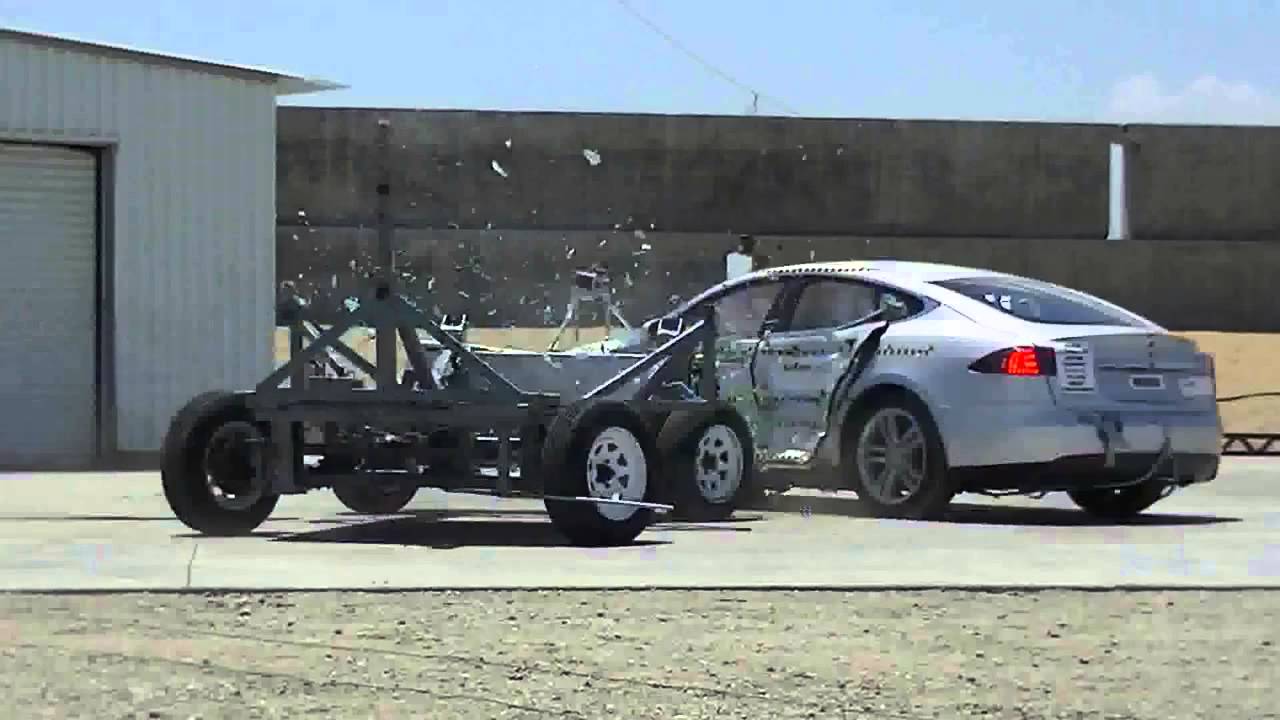 SEE 2013 Tesla Model S NHTSA Crash Test