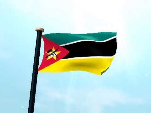 Moçambique Bandeira 3D Imagem De Fundo Dinâmica