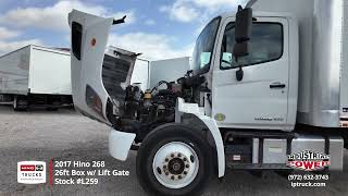 2017 Hino 268 Straight Truck Box Truck For Sale - Perfect For Beginners - Non-CDL Dallas, TX - L259