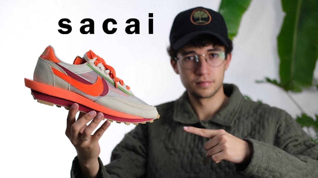 DEBERÍAN COMPRARLOS? Nike sacai LD Waffle x CLOT Orange Blaze