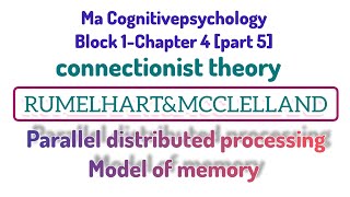 🌀🌐CONNECTIONIST THEORY OF RUMELHART &MCCLELLAND|PDP MODEL|PARALLEL DISTRIBUTED PROCESSING MODEL🌐🌀