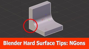 Blender Hard Surface Modeling : Are NGons Bad?