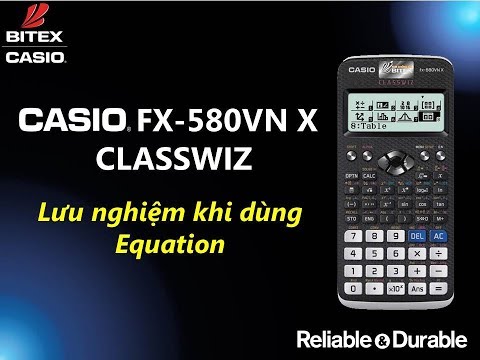 Video Lưu nghiệm khi dùng Equation trên máy tính CASIO... - youtube