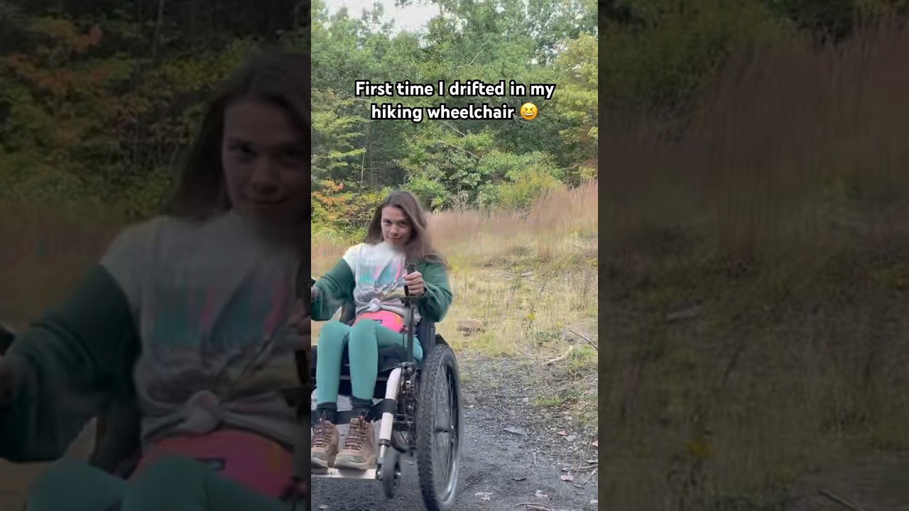 Drifting in my Hiking Wheelchair 