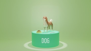 【blender】カプセル犬【dog】