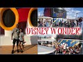 BOARDING THE DISNEY WONDER! | Cruise Vlog Day 1