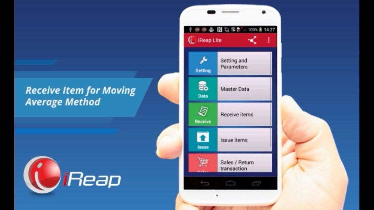 iReap POS Lite - Good Receive with Moving Average Method - v 2.16 Later