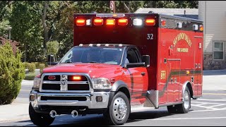 San Ramon Valley Fire & Rescue E32, PM32, SR31 Responding