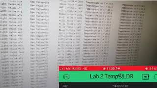 Display Temperature Sensor (LM35) + Light Dependent Resistor (LDR) using Blynk application screenshot 3