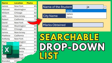 Searchable Dropdown & Dependent Dropdown in Excel | Dynamic Drop Down Lists Using Formulas