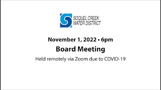 November 1 2022 Soquel Creek Water District Board Meeting by Soquel Creek Water District 12 views 1 year ago 27 minutes